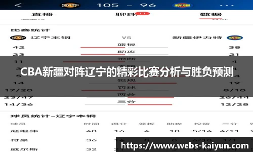 CBA新疆对阵辽宁的精彩比赛分析与胜负预测